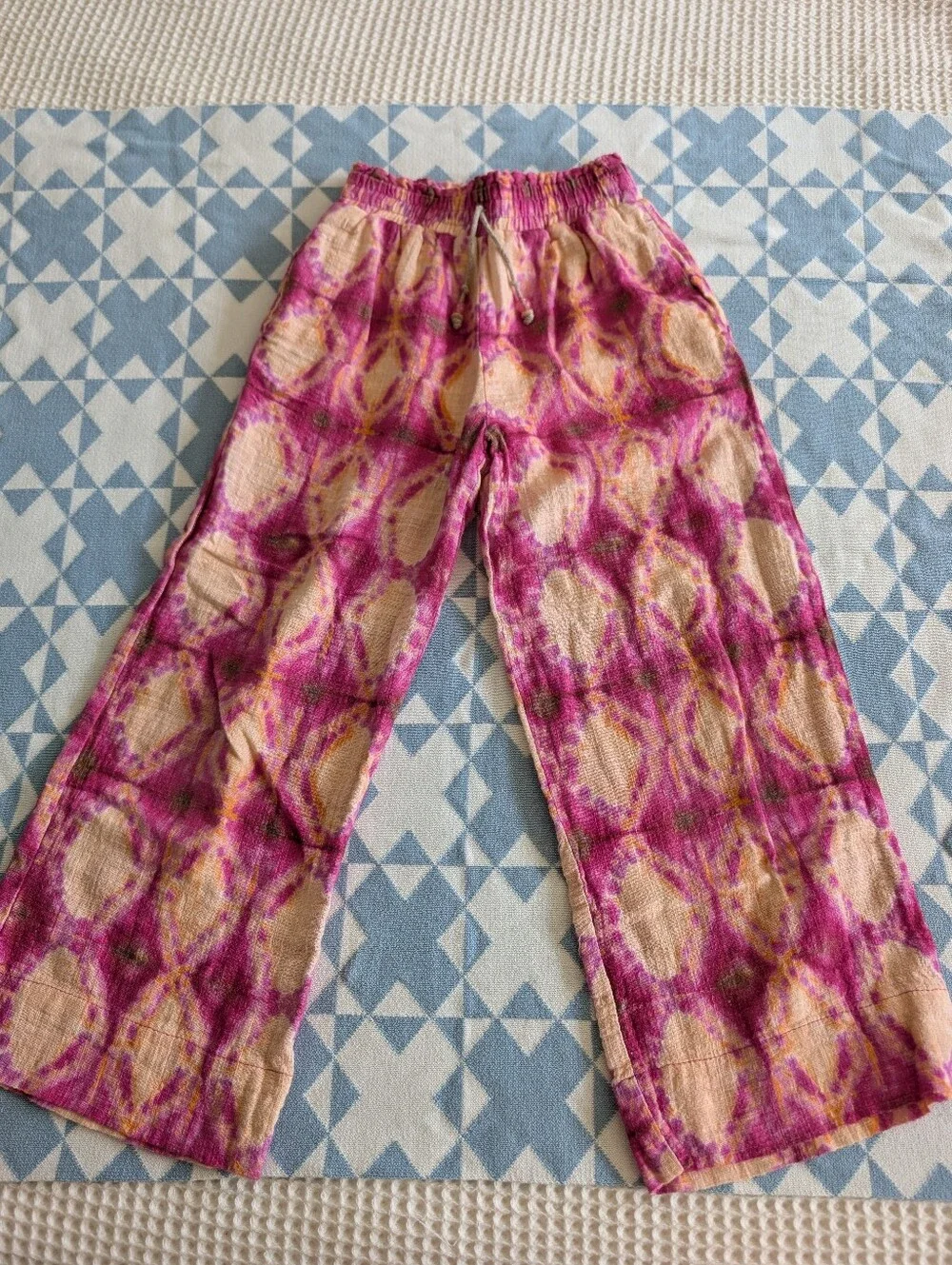 Bundle Of Zara Girls Pants Size 8 Tie Dye Cargo Wide Leg